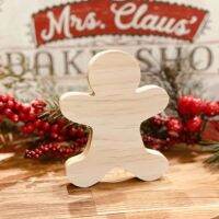 [FudFudAR] ฝุด-ฝุด-อะ Gingerbread Man Boy คุกกี้ขิง งานไม้สนนอก Christmas Cutout , Wood Blanks Craft DIY,  งาน DIY งานศิลปะ นำไปเพ้นท์ระบายสีได้ (ขายส่งติดต่อในแชทจ้า)