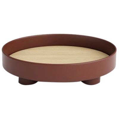Nordic Round Storage Tray,Desktop Organizer for Tableware Food /Cosmetics Sundries Plate Kitchen Serving Tray