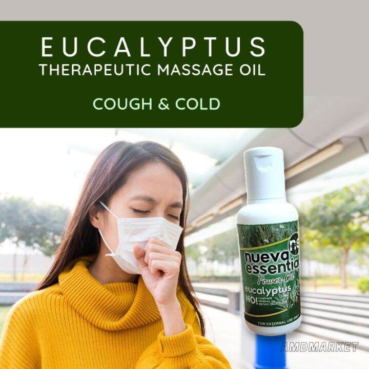 Nueva Essentials Eucalyptus Oil for Cough Cold • FDA Approved 60ml