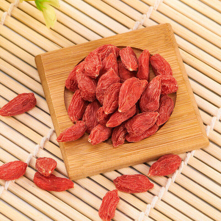 chinese-tea-new-dried-ningxia-goji-berries-organic-wolfberry-gouqi-berry-herbal-chinese-tea-leaves-products-loose-leaf-original-green-food-organic