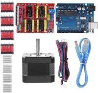 3D เครื่องพิมพ์ CNC ชุด CNC SHIELD V3.0 A4988 Driver สำหรับ Uno สำหรับ R3 BOARD NEMA 17 stepper มอเตอร์สาย USB สำหรับ in grbl