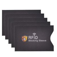 RFID Blocking Lengan Kartu NFC Debit Kartu Kredit Pelindung Blocker Identitas Pencegahan Pencurian Set untuk Pria Wanita Bank Card Case