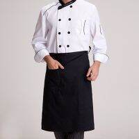 ❀✗ Kitchen Aprons Half-length Long Waist Apron Catering Chefs Waiters Uniform New