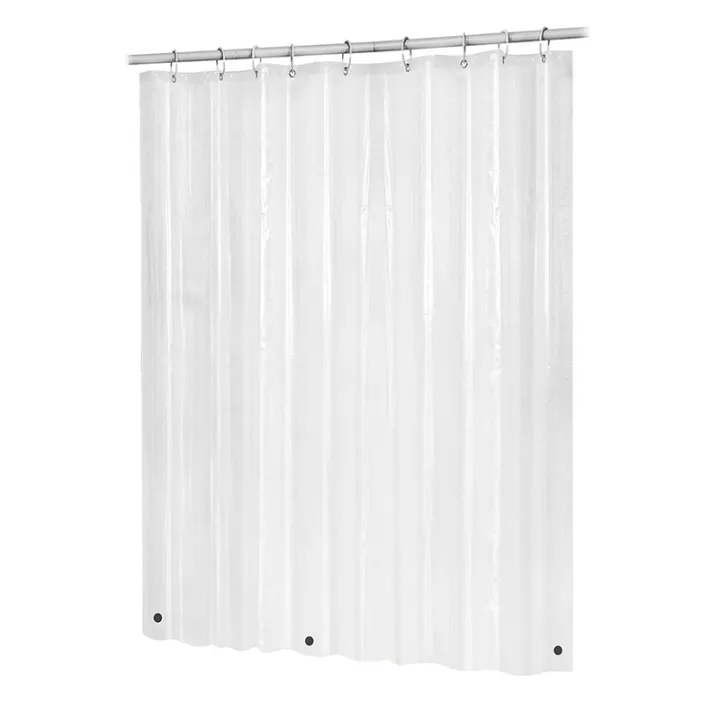 Clear Shower Curtain Liner Eva Waterproof Plastic Bathroom 72x72 Inch