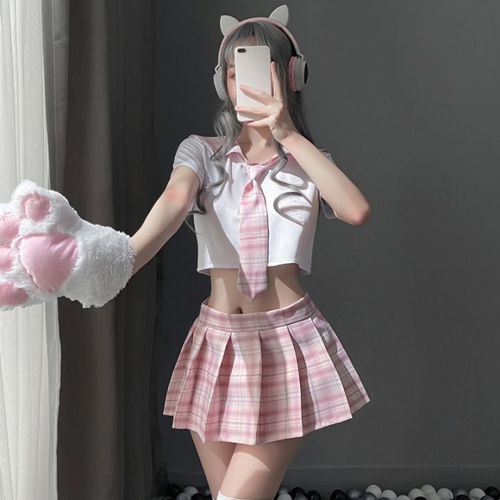 Japanese School Girl Cosplay Student Uniform Women Sexy Lingerie ...