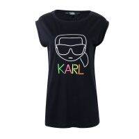 Karl Lagerfeld graphic cotton O-neck T-shirt for men