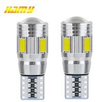 ☸ 2x T10 W5W Car LED Turn Signal Bulb Canbus Auto Interior Dome Reading Light Wedge Side Parking Reverse Brake Lamp 5W5 5630 6smd