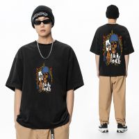 2023 New Death Street Vintage T เสื้อ Punk Tee รอบคอกีฬาสำหรับชาย Oversize Tee Shirt