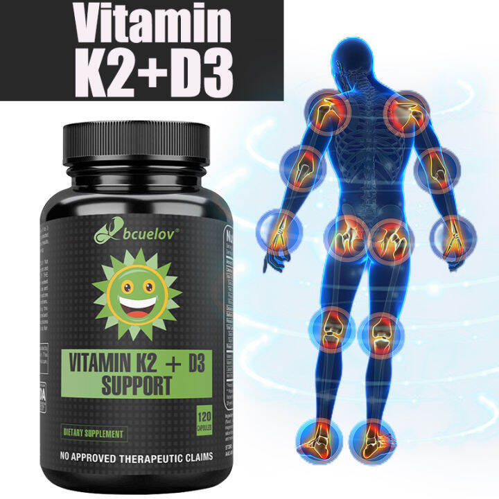 Vitamin D3+K2 Capsules Regulate Calcium Metabolism Prevent Fractures