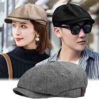 【Hot Sale】 Octagonal cap mens spring and summer thin linen breathable peaked literature art retro men women painter