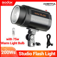 GODOX 200W monolight การถ่ายภาพสตูดิโอถ่าย Strobe Flash Light HEAD (Mini Studio Flash)