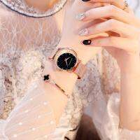 New Design Model Arrival Japan MIYOTA 2035 Quartz Movement Stainless Steel Wristwatch Moon Stars Night Flash Watches For Women