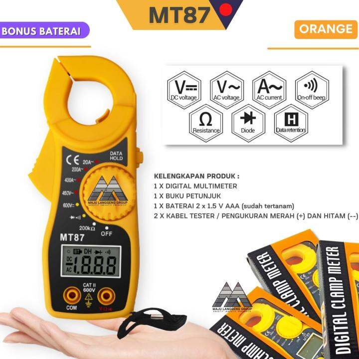 MT87 Digital Clamp Meter with Current and Voltage Testing Function