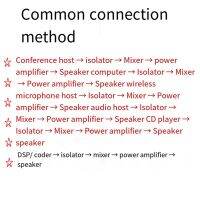 Audio Cable Isolator XLR Eliminates, Female to Male