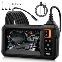 Borescope,กล้องเครื่องส่องตรวจมีไฟ,กล้องตรวจความสะอาดฟัน1080P HD,กล้องบอร์สโคปพร้อมไฟ,กล้องกันน้ำ IP67,กล้องเครื่องส่องตรวจยืดหยุ่น16.5ft,เครื่องมือตรวจสอบอุปกรณ์สำหรับผู้ชาย (4.3 ”)