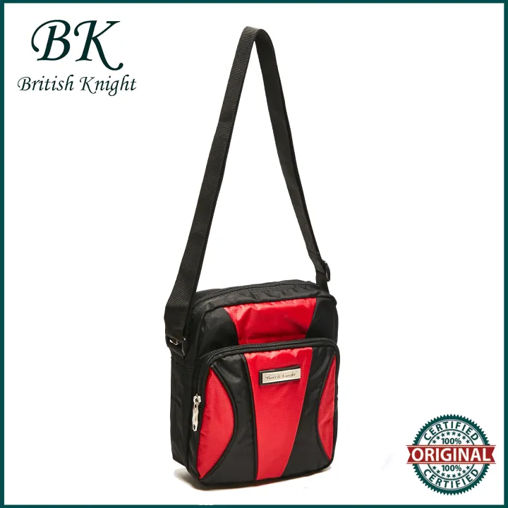 British Knight B17MP003 ACS Men's Shoulder Bag (Black/Red) | Lazada PH