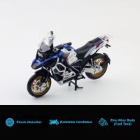 1/12 BMW R1250 GS รถจักรยานยนต์ของเล่นหุ่นโลหะ Diecast กีฬาแข่งขัน Off-Road ของขวัญคอลเลกชันแสงและเสียงสำหรับเด็กผู้ชาย