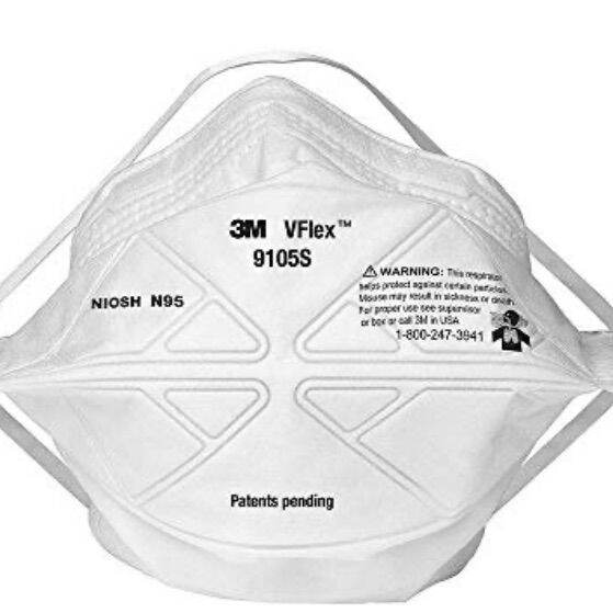 50 Masques Chirurgicaux 3M VFlex N95 1804 - NIOSH Certifié, Taille Régulière, Expiration Mars 2026