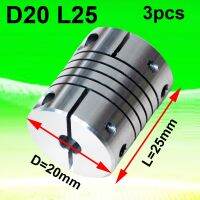 3PCS CNC Coupler ID 4 5 6 6.35 7 8MM Aluminium Stepper Motor Flexible Shaft Coupling