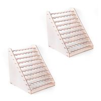 2X Wooden Organizer Tattoo Paint Bottles Display Rack Brushes Holder Stand Epoxy Microblading Storage Model Tool 1