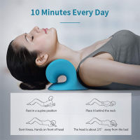 1PC PU Cervical Verte Massage Pillow Neck Shoulder Stretcher Relaxer Cervical Shoulder Pain Relief Tool Ergonomic Design Pill