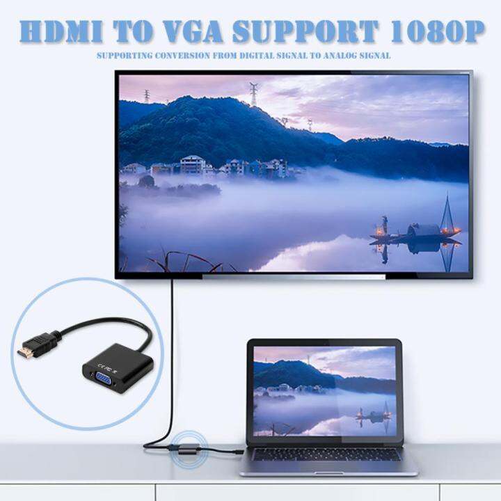 วิดีโอแปลงไปยังตัวแปลงวีจีเอ1080p-เข้าได้กับ-hdmi-แปลงชุบทองตัวผู้เป็นตัวเมีย