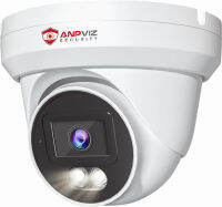 Anpviz 4K PoE Camera Turret 8MP IP Camera Outdoor, PoE Security Cameras with AI Human Vehicle Detection, Smart Dual Light Color Night Vision 98ft, Built-in Mic, 110° Wide Angle, IP66 Waterproof