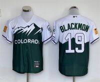 ▽ Rocky Mountain baseball uniform Rockies No. 19 No. 23 BRYANT blank short-sleeved embroidery cardigan jersey