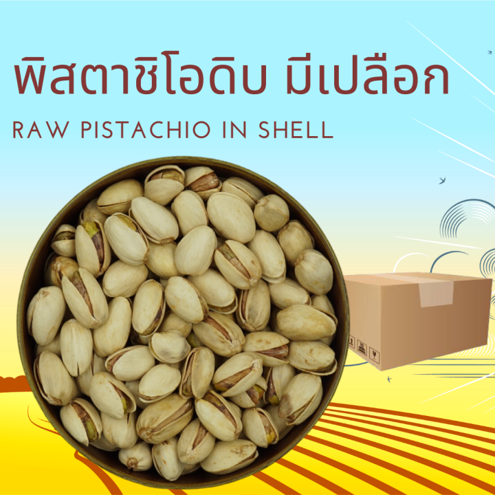 พิสตาชิโอดิบ มีเปลือก 1000 กรัม Raw Pistachio in Shell  1000 g
