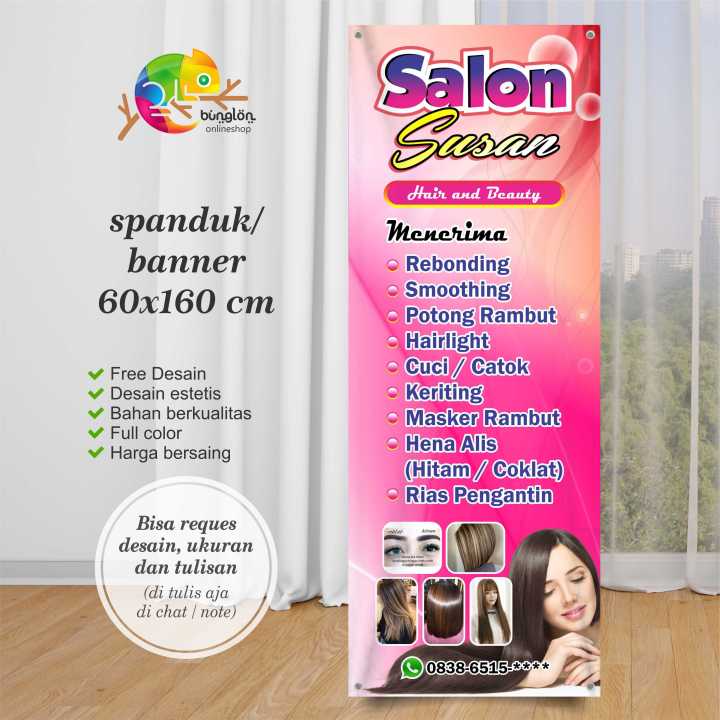 Spanduk Banner Berdiri Saloncustom Desain Lazada Indonesia 