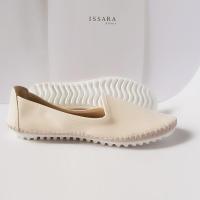 รองเท้าผู้หญิง NANA OKADA Flat Shoes ขอบโค้ง รุ่น Soft&amp;ngo (สีครีม)