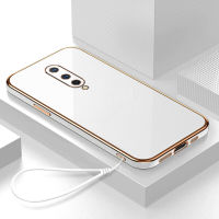 เคส oneplus 8 หรูหรา 6D ชุบซิลิโคนอ่อนนุ่มกรอบสี่เหลี่ยมเงา Bling ปกหลัง