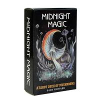 Midnight Magic Tarot Cards 78pcs Pocket Size Oracle Cards English Version Personal Use Wiccan Supplies for Fate Divination astounding