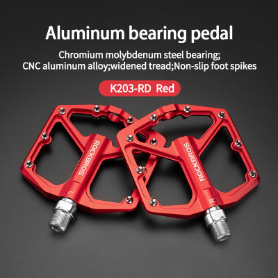 ROCKBROS Mtb pedals for Bicycle Aluminum Alloy Bicycle pedals Bearing Pedales Non-slip Spikes Bike Pedals Bike Accessories