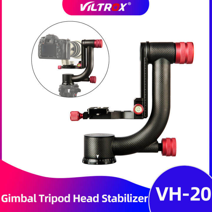 Viltrox VH20 Pro Heavy Duty Carbon Fiber Gimbal Tripod Head Stabilizer