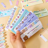 Kawaii Memo Pad Bookmarks Creative Cute Bear Cat Dog Sticky Notes Index Posted It Planner Stationery Paper Stickers Marcador