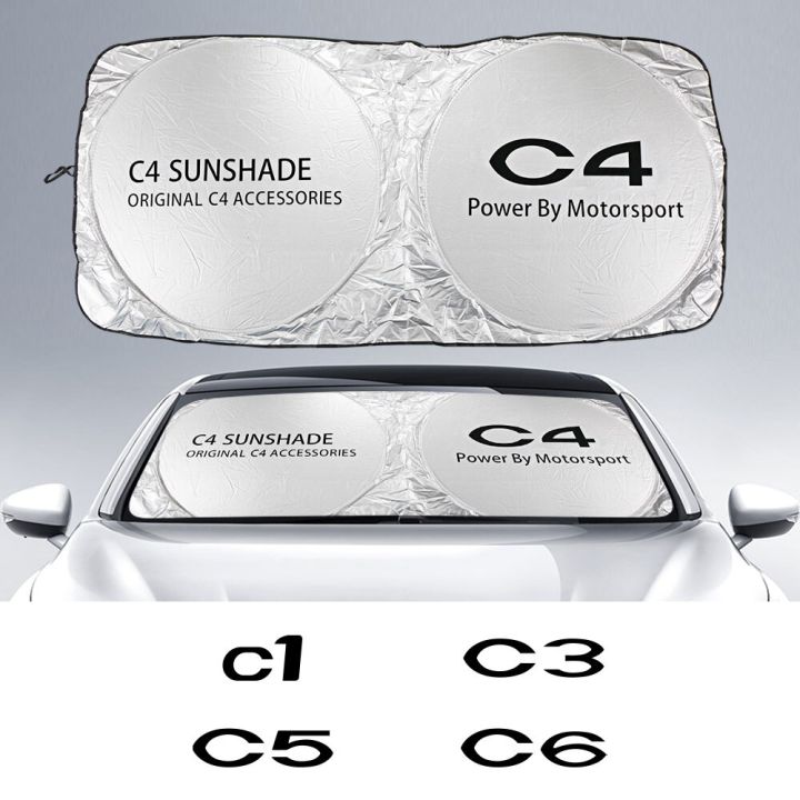 ม่านบังแดดที่บังแดดหน้ารถยนต์อุปกรณ์เสริมฝาครอบสำหรับ-citroen-c4-cactus-picasso-c5-c3-c1-c2-c4l-c6-c8-vts-berirclingo-ตัวสั่น-xsara-nemo-sunshades