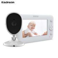 จอภาพเด็กไร้สายจอภาพวิดีโอสำหรับ Baby Monitor พร้อมหน้าจอ TFT LCD ขนาด4.3นิ้วอุณหภูมิการตรวจจับการเคลื่อนไหว IR Night Vision