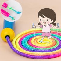 Wood Handle Colorful Braiding Skipping Jump Rope Sport Children Student Adult Adjustable Jump Rope Fitness Training Equipment Jump Ropes