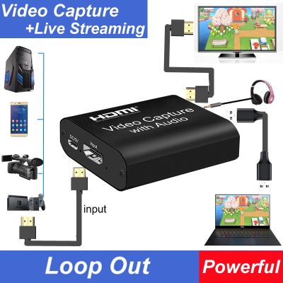 【Ready Stock】HD 1080P 4K HDMI Video Capture Card HDMI To USB 2.0 3.0 Live Streaming Broadcast HDMI