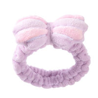 Cute Hair Accessories Facial Massage Tool Makeup Removal Tool Striped Bow Headband Face Cleansing Tool