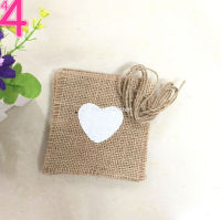 20pcs burlap ลูกไม้ช้อนส้อมกระเป๋า rustic งานแต่งงานบนโต๊ะอาหารมีดส้อมผู้ถือกระเป๋า hessian jute ตกแต่งอุปกรณ์เสริม HOT