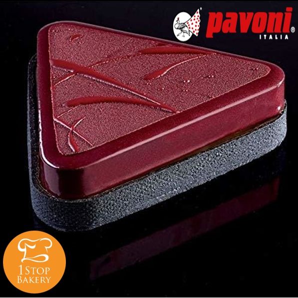 pavoni-xf16-monoportion-oval-microperforated-85x75xh-20-mm-ทาร์ตอบขนมสแตนเลสเจาะรูสามเหลี่ยม