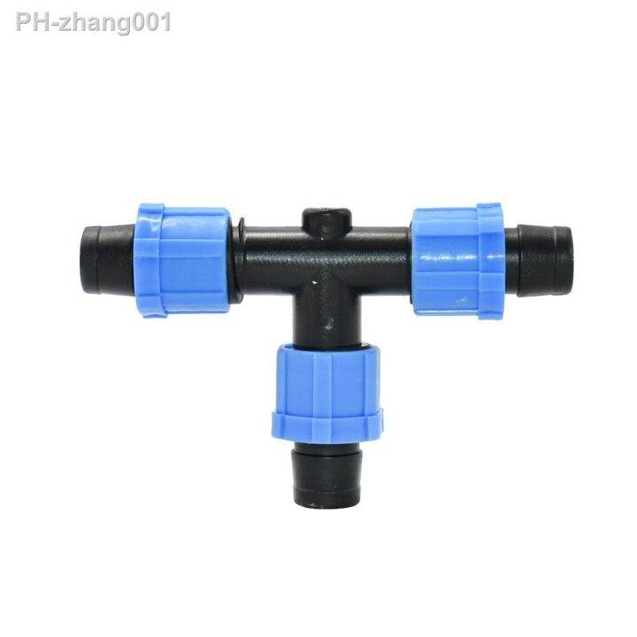 yf-16mm-irrigation-drip-tape-connectors-pe-tube-straight-tee-elbow-end-plug-garden-system