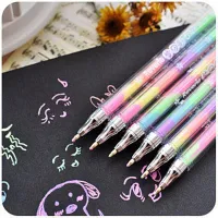 Kawaii Photo Ablum Pen 6 Colors in 1 Watercolor Gel Pen Water Chalk Pen For Photo Albums DIY Diary Scrapbooking Home Decorations  Photo Albums