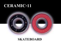 ลูกปืนเซรามิกสเก็ตบอร์ดไหลลื่นสูง Ceramic ball bearing APEC-11 608 surfskate skateboard longboard downhill cruiser board แบริ่ง เซิร์ฟ สเก็ต ลองบอร์ด ครุยเซอร์บอร์ด