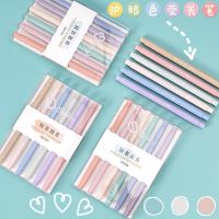 ปากกาเน้นข้อความปลายนุ่ม6ชิ้น/เซ็ตแสงไฟสีปากกามาร์กเกอร์น่ารัก DIY อัลบั้มรูปวารสารปากกาเรืองแสงเครื่องเขียนนักเรียน