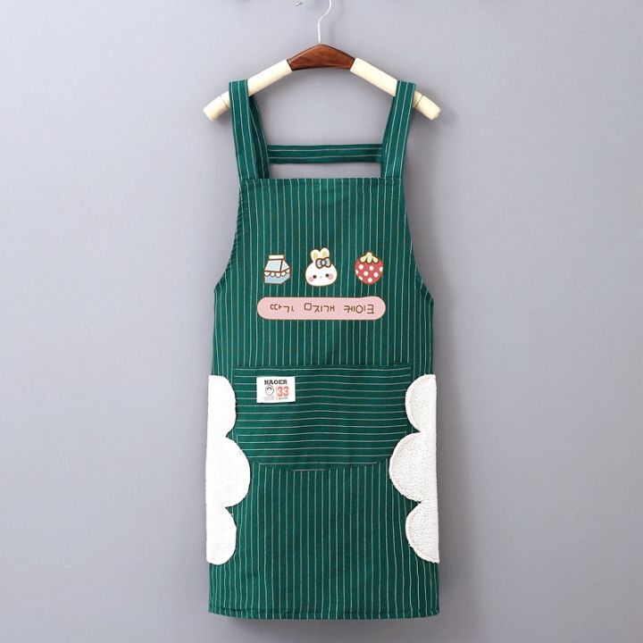 pure-cotton-double-apron-long-sleeved-household-kitchen-female-2021-new-gown-adult-waterproof-lining-work-maleth