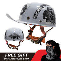 Brand New Man Motorcycle Riding Half Helmet Motorbiker Vintage Retro Open Face Crash Scooter Chopper Biker Helmets Baseball Cap