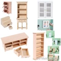 1:12 Dollhouse Miniature Wooden Wall Cupboard Storage Cabinet TV Cabinet Lockers Double Door Wardrobe Furniture Toys Accessories